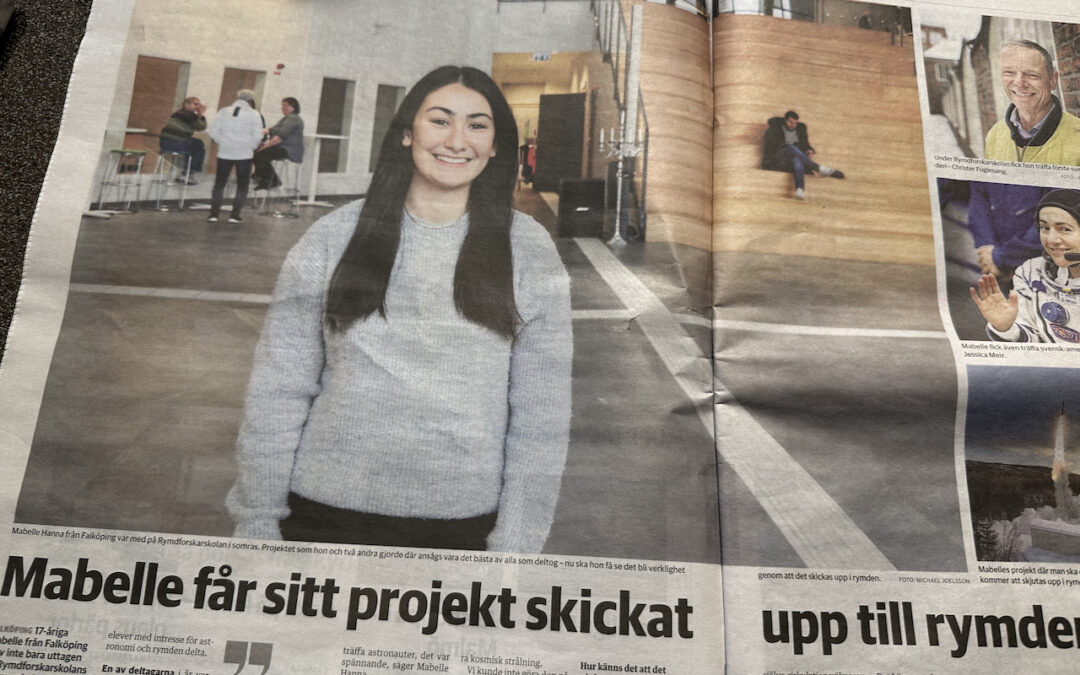 Mabelles projekt ska skickas upp i rymden